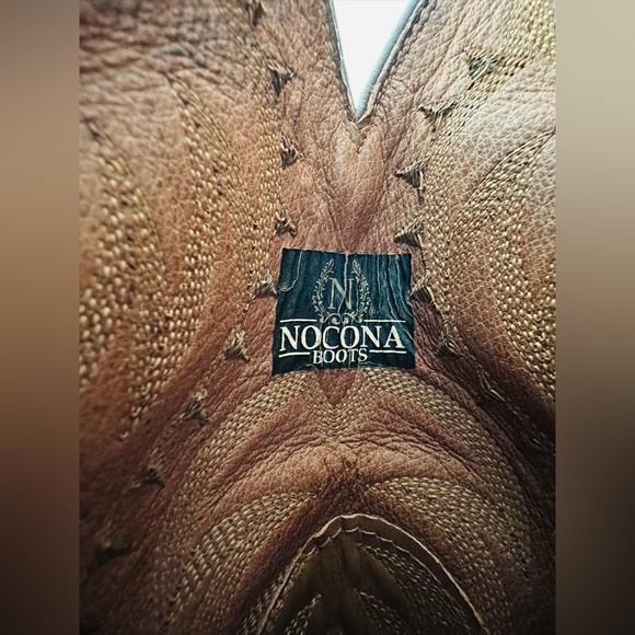 Nocona Classic Women's Full Suede Western Cowboy Boots Brown Size 8.5 D USA - Picture 9 of 13